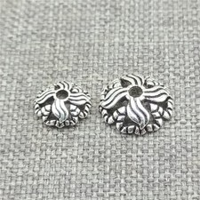 20pcs of 925 Sterling Silver 6mm 8mm Spiral Bead Caps for Bracelet Necklace
