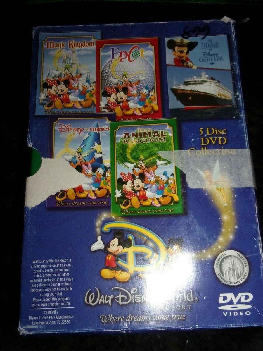 DISNEY WORLD RESORT - WHERE DREAMS COME TRUE - BOX SET DVD - USED