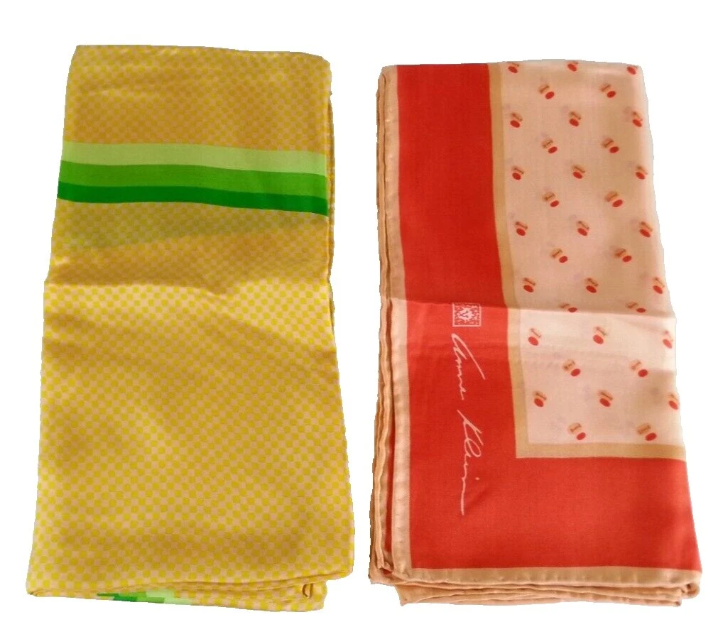 Yellow Gold Original Vintage Scarves & Wraps