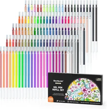 Gel Pen Refills, Shuttle Art 120 Colors (No Duplicates) Gel Pen Refills, 7 Color