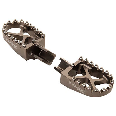 Clavijas de pie de carrera de aluminio Tusk Billet para: 1990-2025 Yamaha TW200-Dual Sport Foto 2 de 3