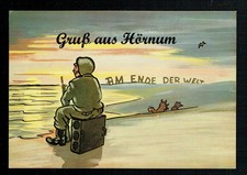K&uuml;nstler AK: GRU&szlig; AUS H&Ouml;RNUM - AM ENDE DER WELT