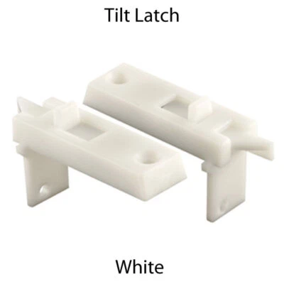 PRIME-LINE Tilt Latch Pair Fits Vinyl Window Hardware Plastic Left Right Latch White