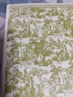 Puppenhaus Tapete Muster: grüne viktorianische Toilette 1:12 (altert)