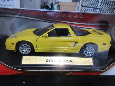 Acura NSX Yellow 1/18 Diecast Model Car by MOTORMAX 73140y for