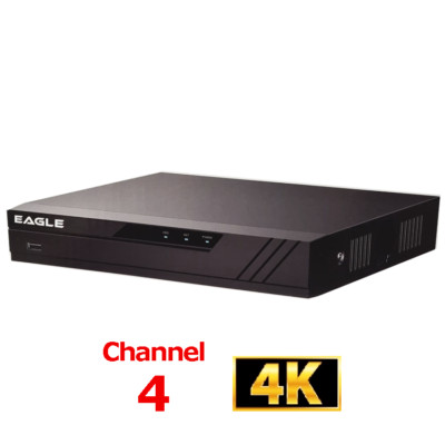 Eagle NVR 4 Kanal 4K/8MP Kompakt 4POE (ohne Speicher) Heimüberwachungssystem