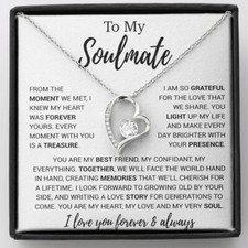 To My Soulmate Necklace, Birthday Gifts For Her, Christmas Gift For Soulmate