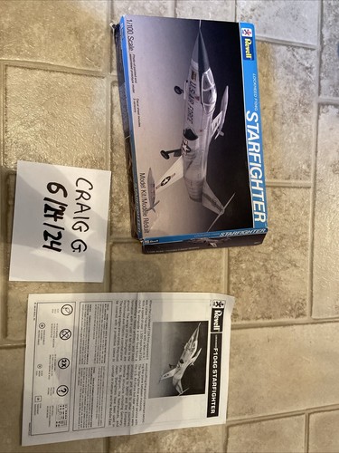 Modellino vintage 1984 Revell Lockheed F104G Starfighter scala 1/100 SOLO SCATOLA