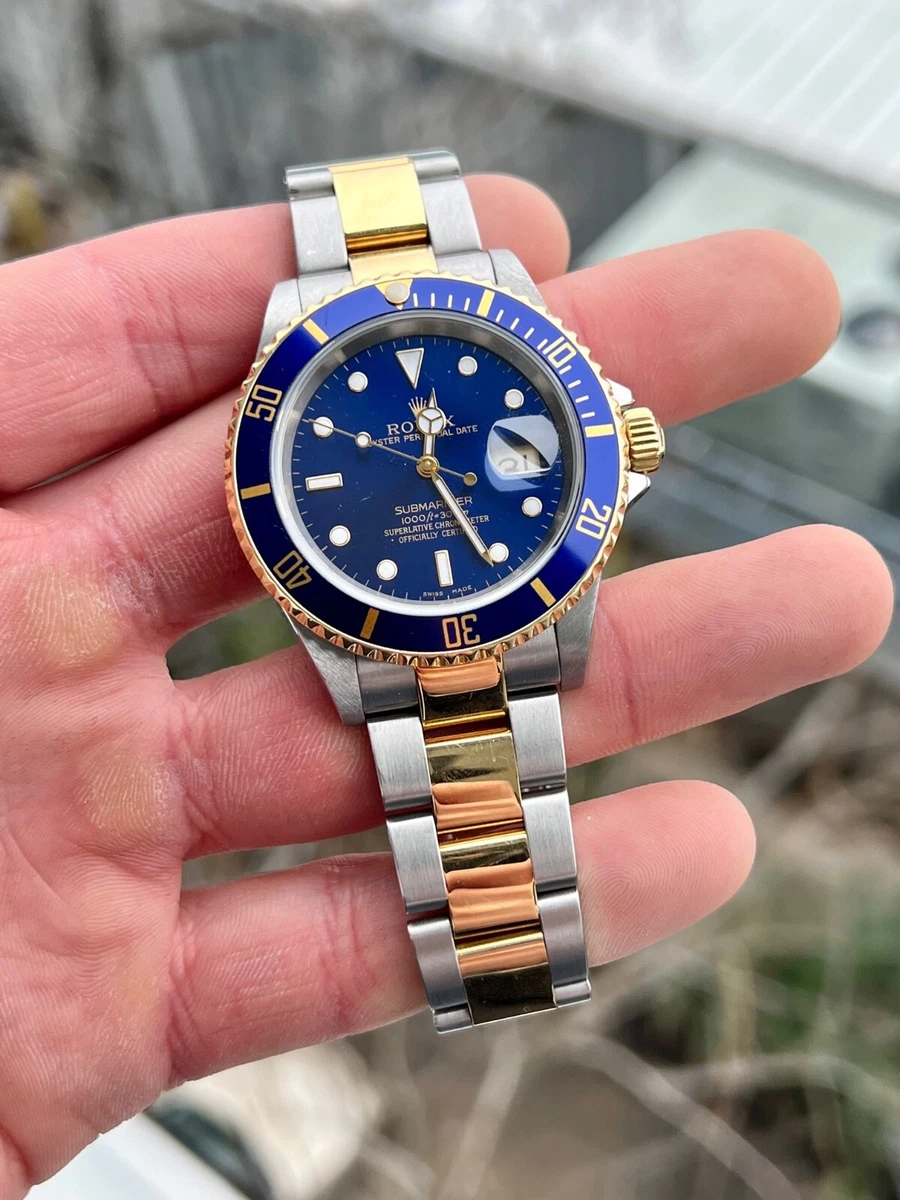 Rolex Submariner blue bezel blue dial two tone