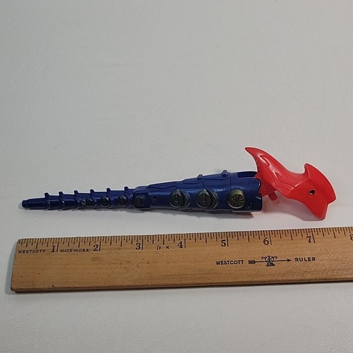 Transformers Tail Axe Weapon Accessory - Original Transformer Blue & Red Piece - Picture 15 of 16
