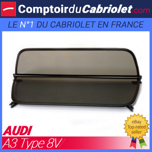 Windschott Audi A3 8V filet anti-remous noir pour cabriolet