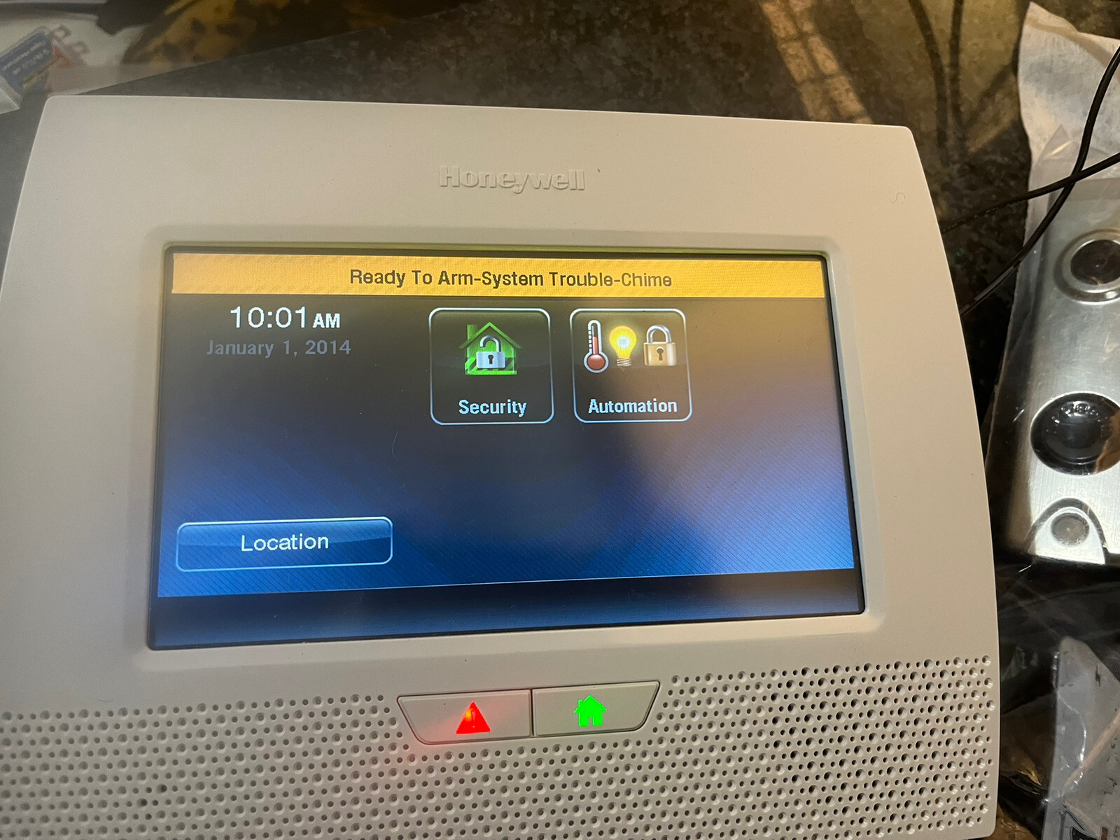 Honeywell LYNX Touch 7000 Home Security System 7" Panel,3 Transmitters+doorbell