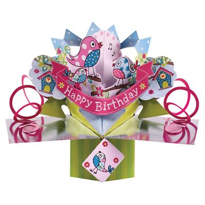 3D Pop Up Grußkarte Happy Birthday süße Vögel Mama Andenken Geschenk für Sie