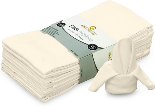 18x18Cloth Dinner Napkins Soft Absorbent Reusable Enhance Your Dining Experience - Picture 14 of 57
