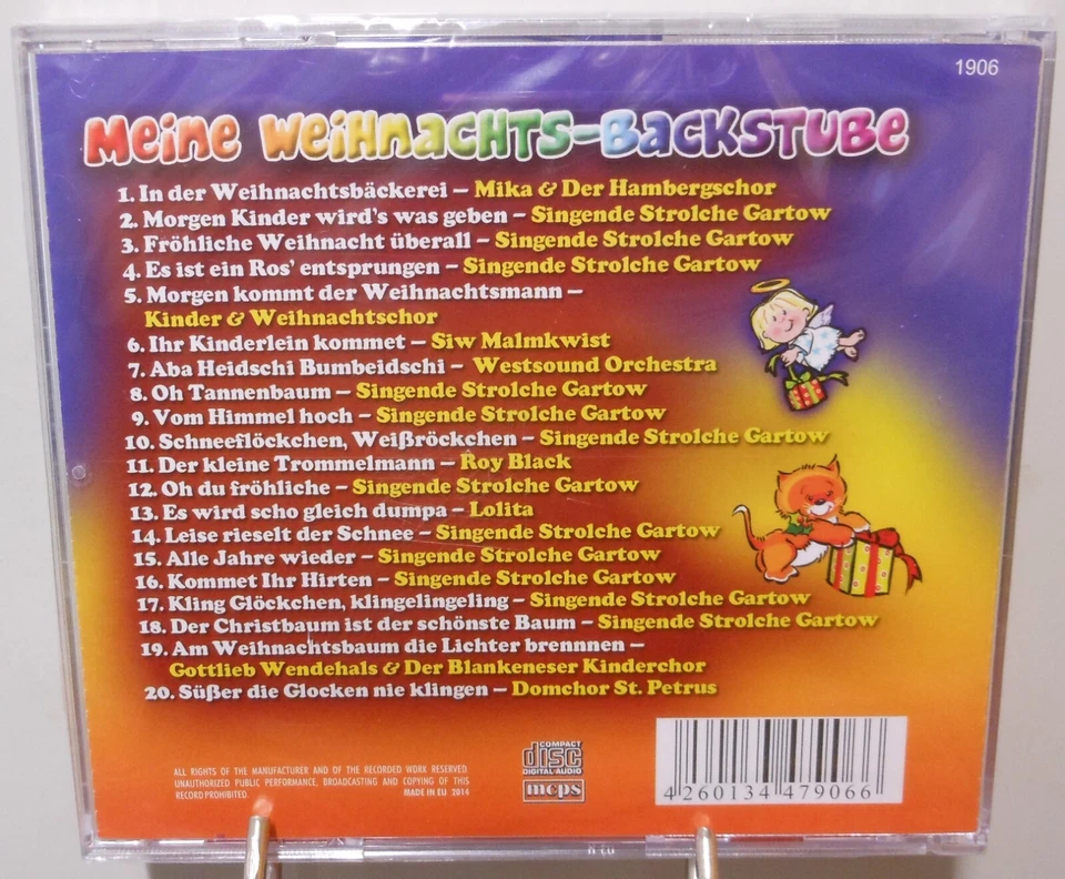 Weihnachten CD Backstube Christmas 20 stimmungsvolle Lieder Advent Party #T1173 - Bild 2 von 3