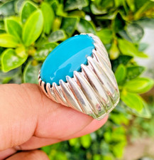 Feroza Nihsapuri Turquoise Stone, Mens Feroza, Natural Feroza, Silver Design