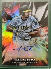 2018 Topps Fire Matt Olson Auto