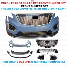 Complete Front Bumper Cover Grille Set For 2020 2021 2022 2023 Cadillac XT5