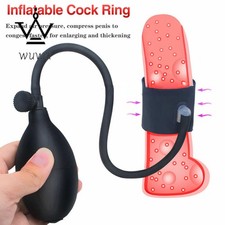Male Penis Extender Stretcher Sleeve Inflatable Penis Pump Enhancer Enlarger Toy