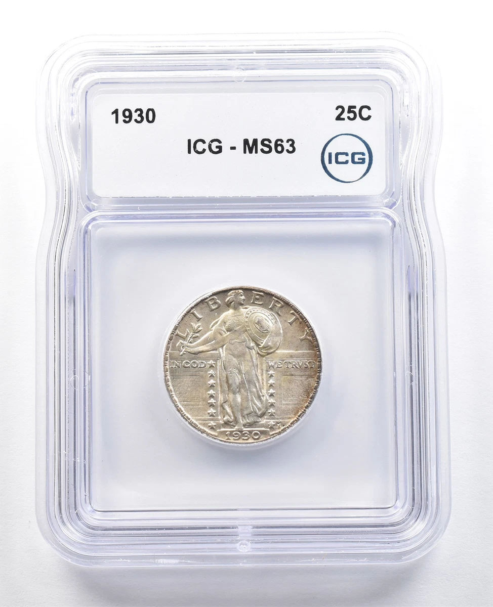 MS 63 Graded 1930 Year Standing Liberty US Quarters (1916-1930