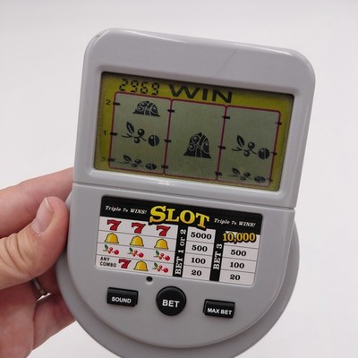 Mega Screen Triple 7 s Slot Handheld Game Electronic Classic Working Sound