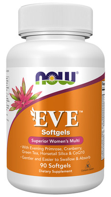 NOW Foods Eve Women's Multi Vitamin with Evening Primrose 90 Softgels 01/27EXP