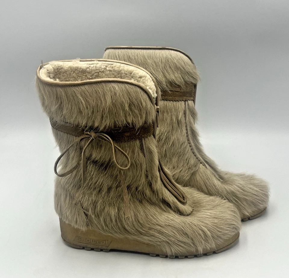 Steinkogler Vintage Winterboots , Snowcat , Gr . 37 , Echtfell ? Stiefel - Bild 2 von 4