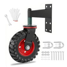 6 Inch Fence Gate Wheel for Wooden Gate, Heavy Duty Gate Wheel with 550 lbs C...