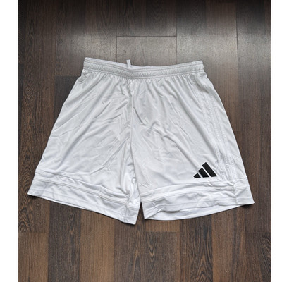 Adidas SQUA25 SHO M Fußball Shorts weiß/schwarz L elastischer Bund Kordelzug
