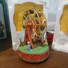 Vintage 1999 Liberty Falls Collection Musical Ferris Wheel Wind Up Musical AH777