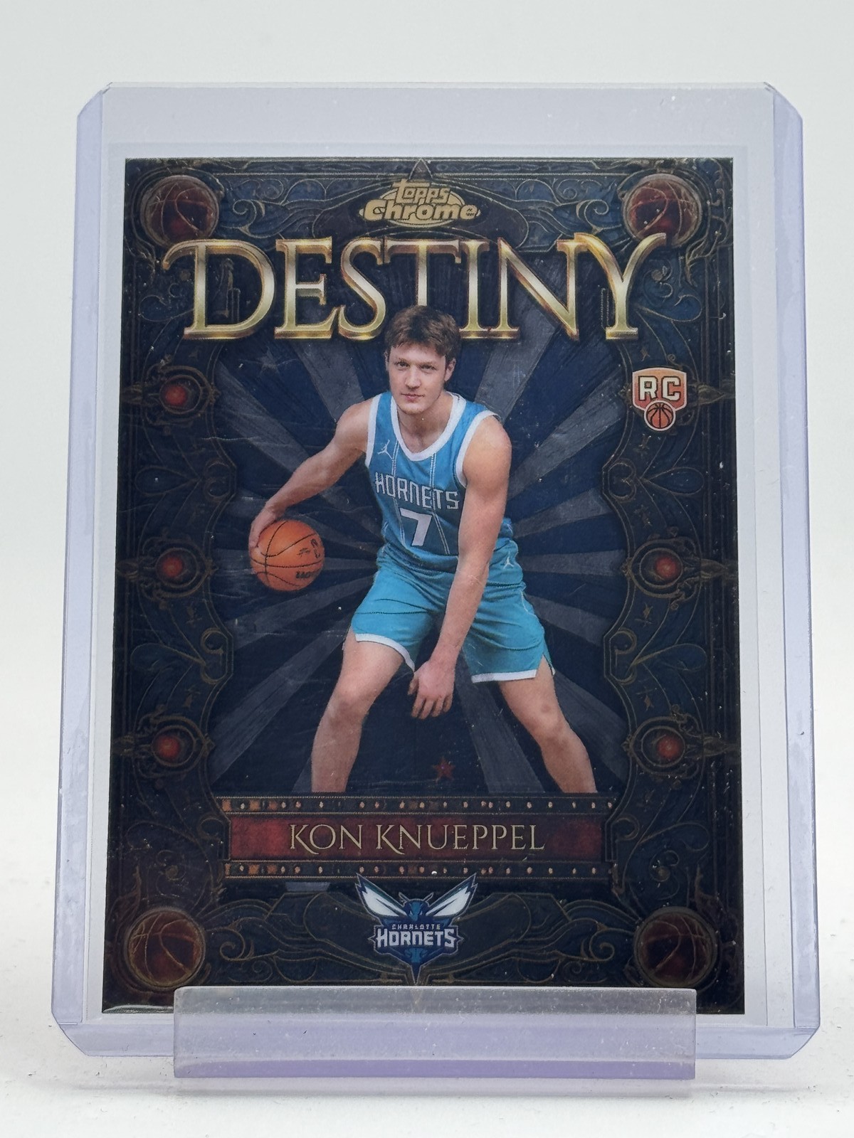 KON KNUEPPEL 2025-26 TOPPS CHROME DESTINY ROOKIE #D-4 HORNETS Q3465