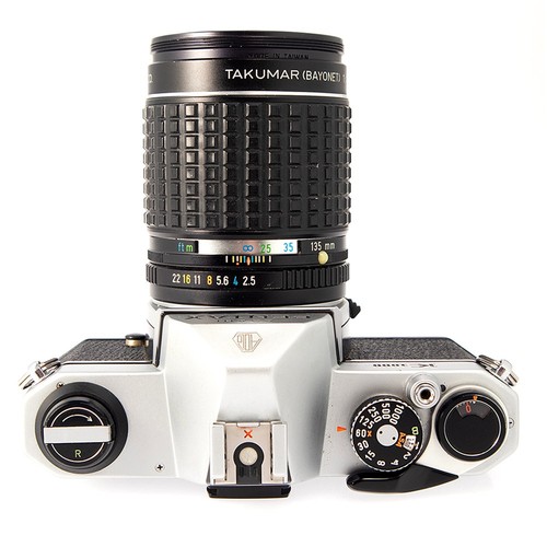 PENTAX ASAHI K1000 SLR 35mm Film Camera with 135mm f/2.5 Pentax Lens - Very Good - Picture 4 of 9