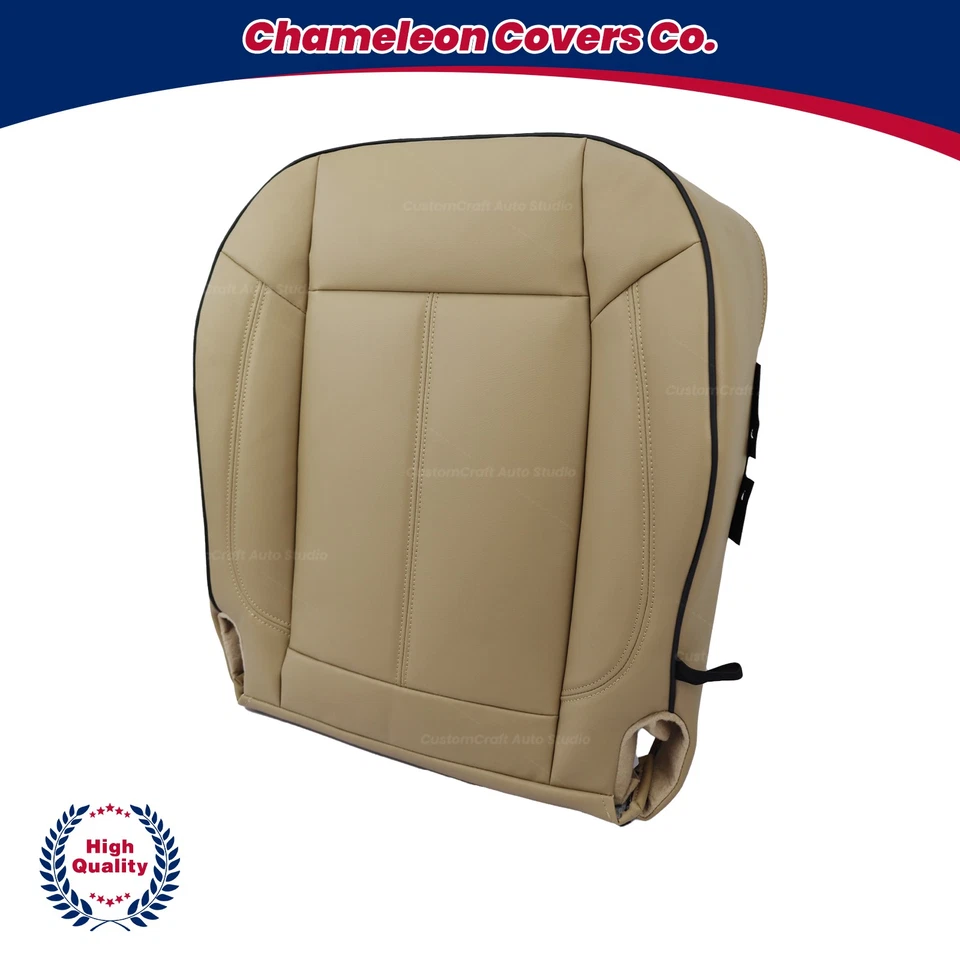Hummer H3 For 2006 to 2010 Driver Side Bottom Leather Seat Cover TAN - Image 3 of 4