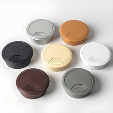 ABS 50mm/53mm/60mm/80mm Grommet Desk Table Cable Tidy Outlet Wire Cover Computer