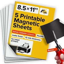 Printable Magnetic Sheets Each 8.5 x 11 Flexible Magnet Sheets Non