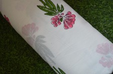 Hand Block New Print Fabric 100 Cotton 10 Yard NO TARRIF CHARGES 100 ZK 129