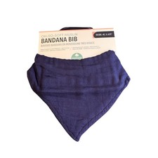 B b  au Lait Muslin Bandana Bib Navy Blue Oh-So-Soft Drool Bib Baby