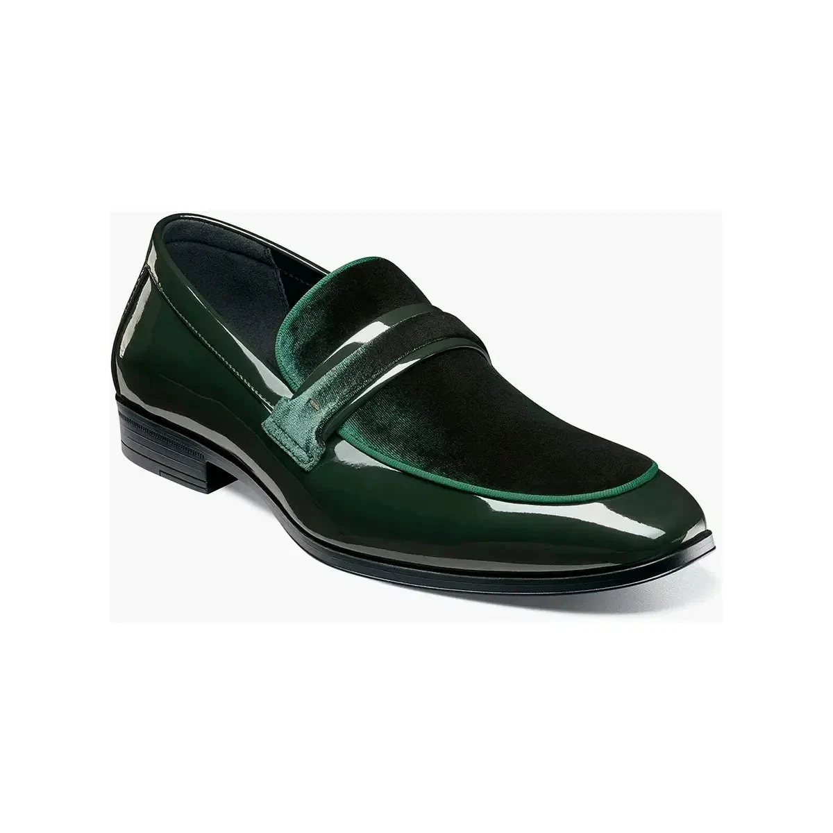 green emerald velvet dress Green Oxfords | Harvey by Amali main image 0
