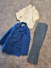 Vtg 1969 Ken Doll Town Turtle Outfit #1430 COMPLETE Mod Era Blue Jacket Pants