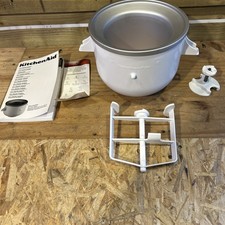 KitchenAid Ice Cream Maker Bowl With Parts And Manual For 5KICA0WH Machine