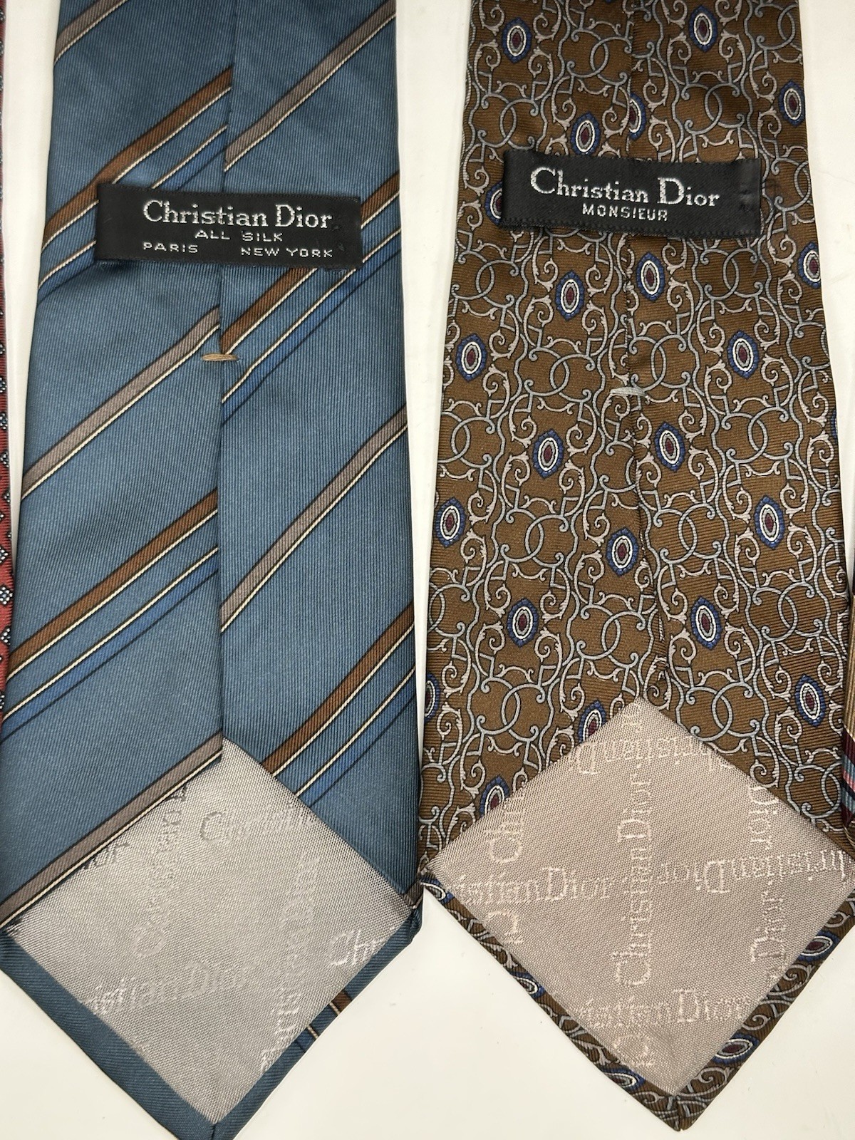 Christian Dior, Cravates Silk Vintage Ties, Lot Of 7, Multicolor/multipattern thumbnail 7