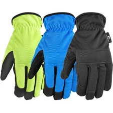Wells Lamont Men's Work Gloves, Synthetic Leather All-Purpose, 3 Pack