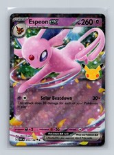 Espeon ex Double Rare ME: 30th Celebration 070/128 NM