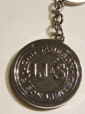 Collectible Metal Key Chain: J J & S JOHN JAMESON & Son Blended Irish Whiskey