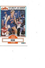 1990 FLEER LEAGUE LEADER  GUARD STEVE KERR