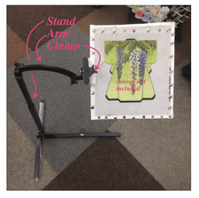 Needlework System 4 Travel Mate Floor Stand with Arm Frame Clamp NS4 Nylon Bag