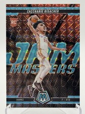 Zaccharie Risacher RC 2024-25 Panini Mosaic Jam Masters Blue Fluorescent RC 8/30