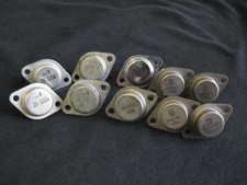 10x 2N3055 Leistungstransistor TO3 teils NOS