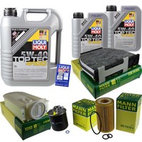 Inspektionspaket 7L Liqui Moly Top Tec 4100 5W-40 FüR Mercedes Glk-Klasse X204
