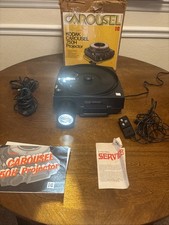 Kodak 750H Carousel Projector - Black Light Up Select Button Works READ DESCRIP